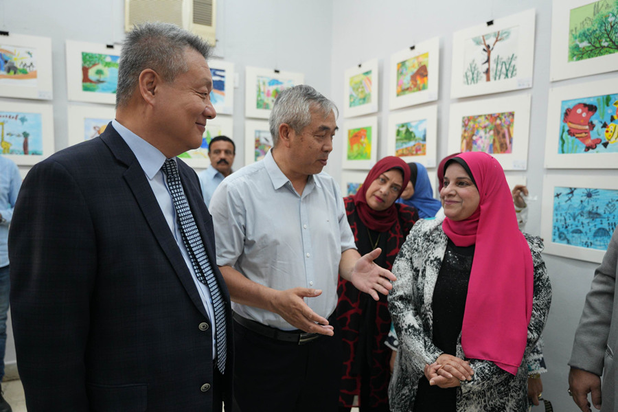 “走近原生态”儿童画国际巡展在开罗展出