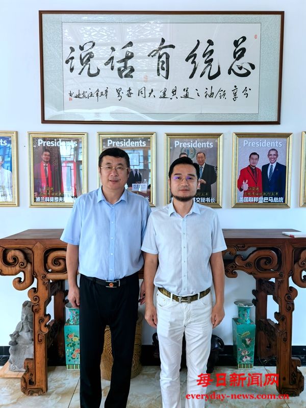 中国红色文化管理有限公司董事长王永涛会见《总统有话说》发起人，世界领袖联盟（中国）秘书长，总统俱乐部执行主席，全球领袖联